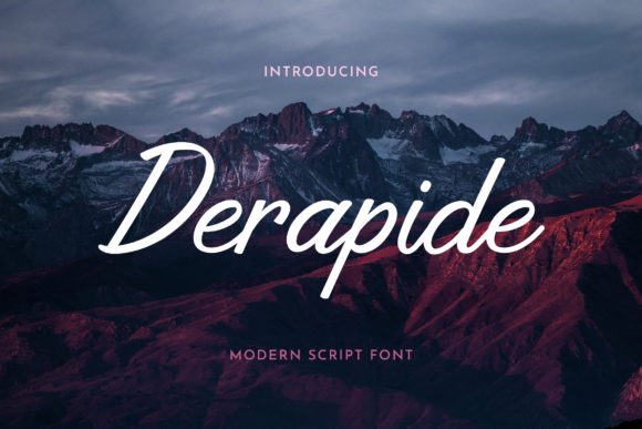 Derapide Font Poster 1