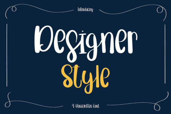 Designer Style Font