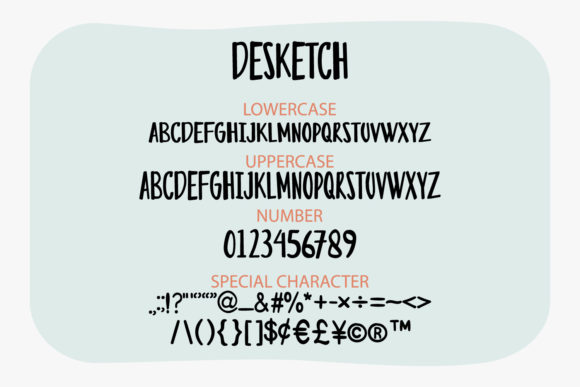 Desketch Font Poster 5
