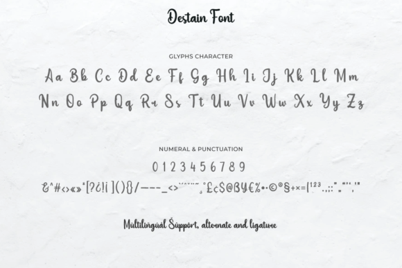 Destain Font Poster 10