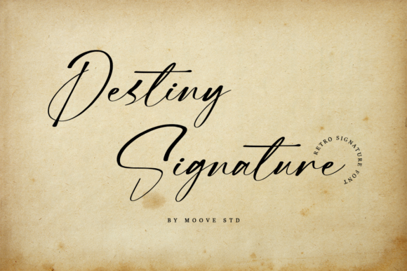 Destiny Signature Font Poster 1