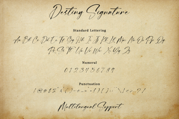 Destiny Signature Font Poster 8