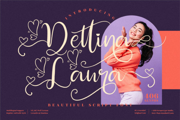 Dettina Laura Font Poster 1