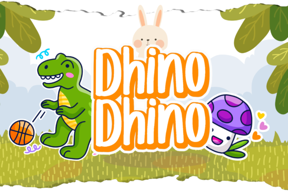 Dhino Dhino Font Dhino Dhino Font Poster 1