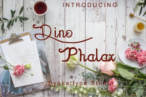 Dhino Phalax Font Poster 1