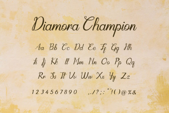 Diamora Champion Font Poster 4
