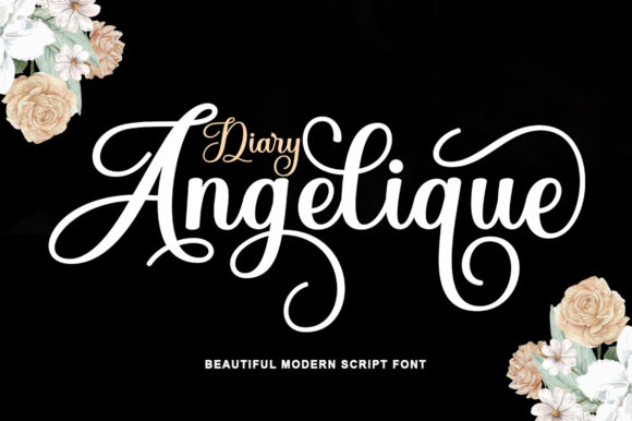 Diary Angelique Font Poster 1
