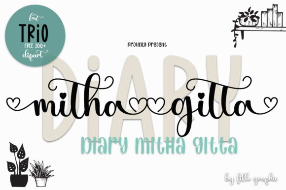 Diary Mithagitta Font Poster 1