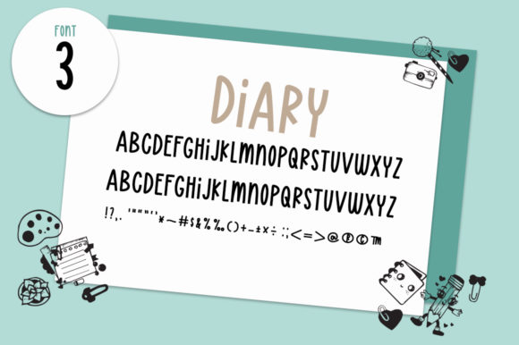 Diary Mithagitta Font Poster 10