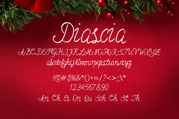 Diascia Font Poster 2