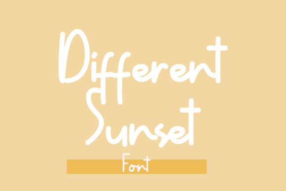 Different Sunset Font