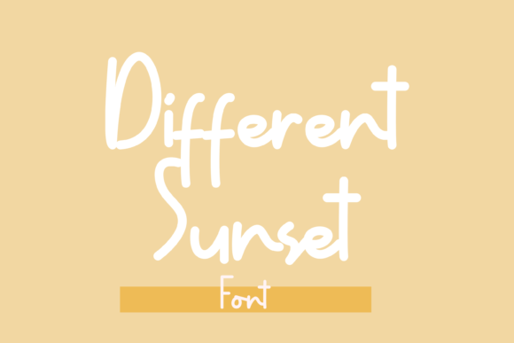 Different Sunset Font Different Sunset Font Poster 1