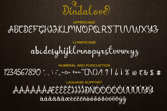 Dindalove Font Poster 5