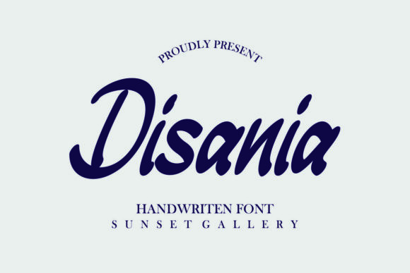 Disania Font Poster 1