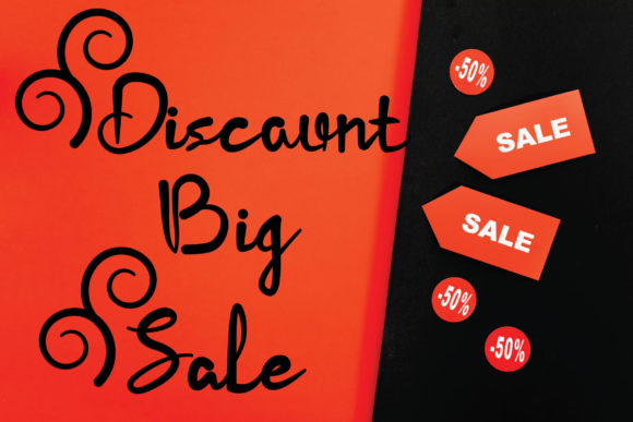 Discount Big Sale Font