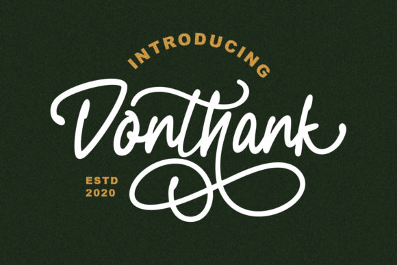 Donthank Font Poster 1