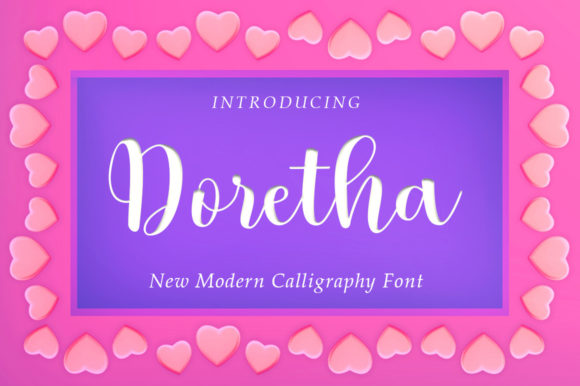 Doretha Script Font Poster 1
