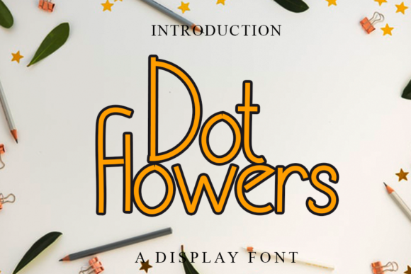 Dot Flowers Font Poster 1