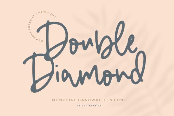 Double Diamond Font Poster 1
