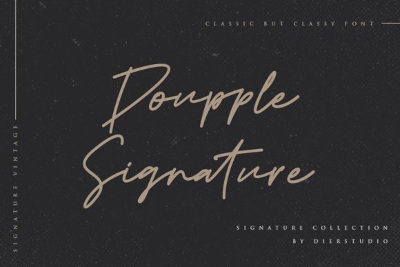Doupple Signature Font Poster 1