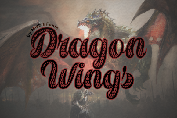 Dragon Wings Font