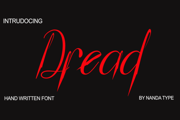Dread Font Dread Font Poster 1