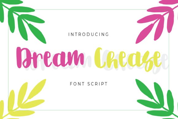 Dream Chease Font Poster 1