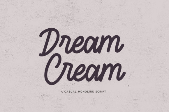 Dream Cream Font Poster 1