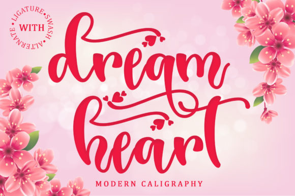 Dream Heart Font Poster 1