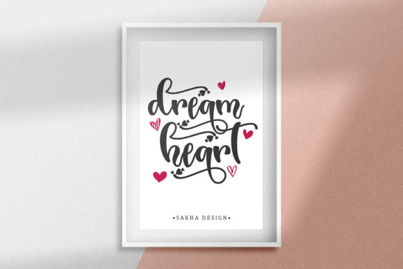 Dream Heart Font Poster 2