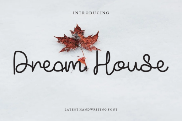 Dream House Font Dream House Font Poster 1