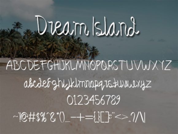 Dream Island Font Poster 5