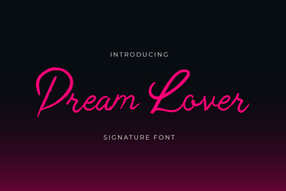 Dream Lover Font Poster 1