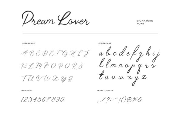 Dream Lover Font Poster 5