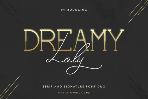 Dreamy Loly Font Dreamy Loly Font Poster 1