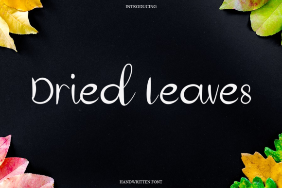 Dried Leaves Font Poster 1