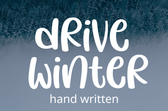 Drive Winter Font Poster 1