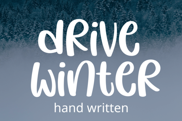 Drive Winter Font Drive Winter Font Poster 1