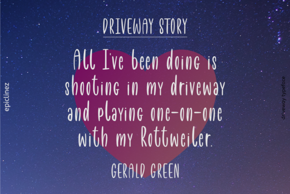Driveway Font Poster 5