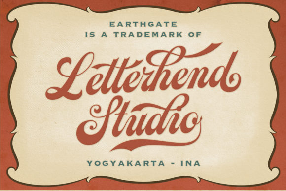 Earthgate Font Poster 9
