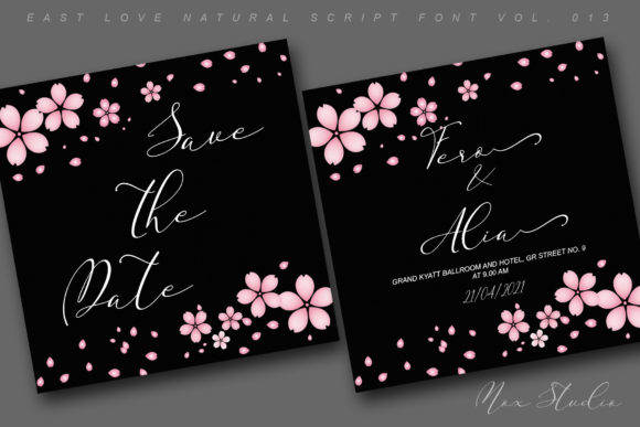 East Love Font Poster 5
