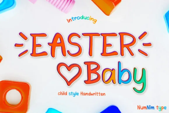 Easter Baby Font Poster 1