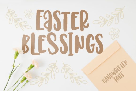 Easter Blessings Font Poster 1