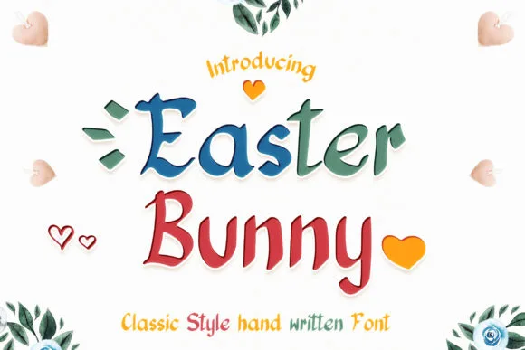 Easter Bunny Font Easter Bunny Font Poster 1
