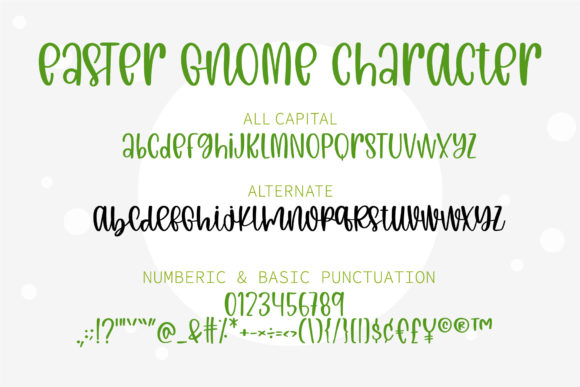 Easter Gnome Font Poster 6