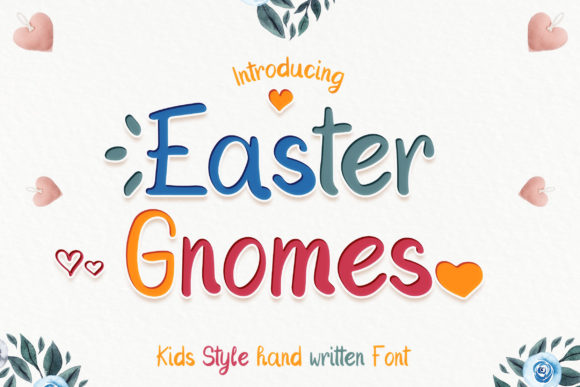 Easter Gnomes Font Poster 1