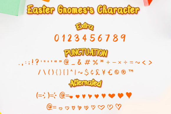 Easter Gnomes Font Poster 3
