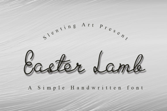 Easter Lamb Font Poster 1