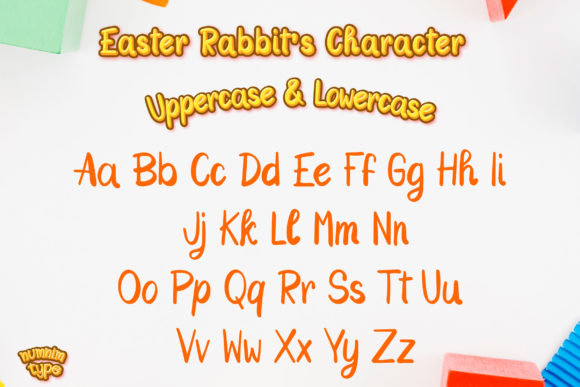 Easter Rabbit Font Poster 2