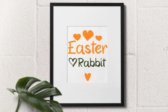 Easter Rabbit Font Poster 4
